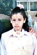 Photo of Iman Al-Hams, the thirteen-year-old Palestinian girl who was killed when an Israeli soldier shot her ten times.